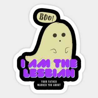 Lesbian boo, lesbian Sticker